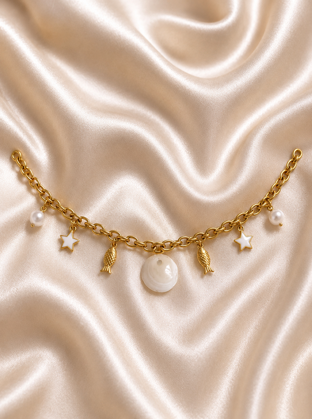 🤍 Bracelet de cheville Oceana